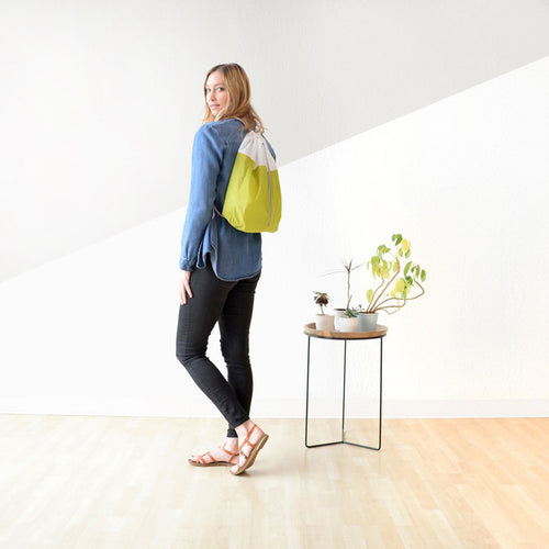 Flip and Tumble Drawstring Backpack Green Lifestyle