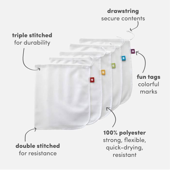 flip & tumble Reusable Produce Bags.